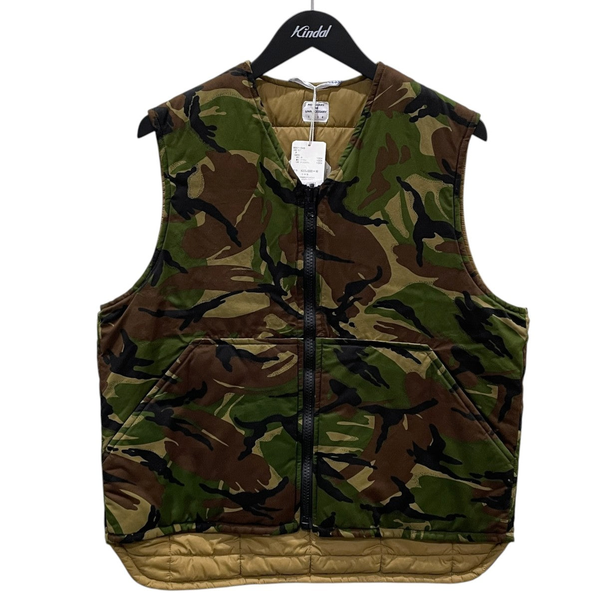20AW カモフラ柄中綿ベスト CAMO VEST カモベスト 90011546