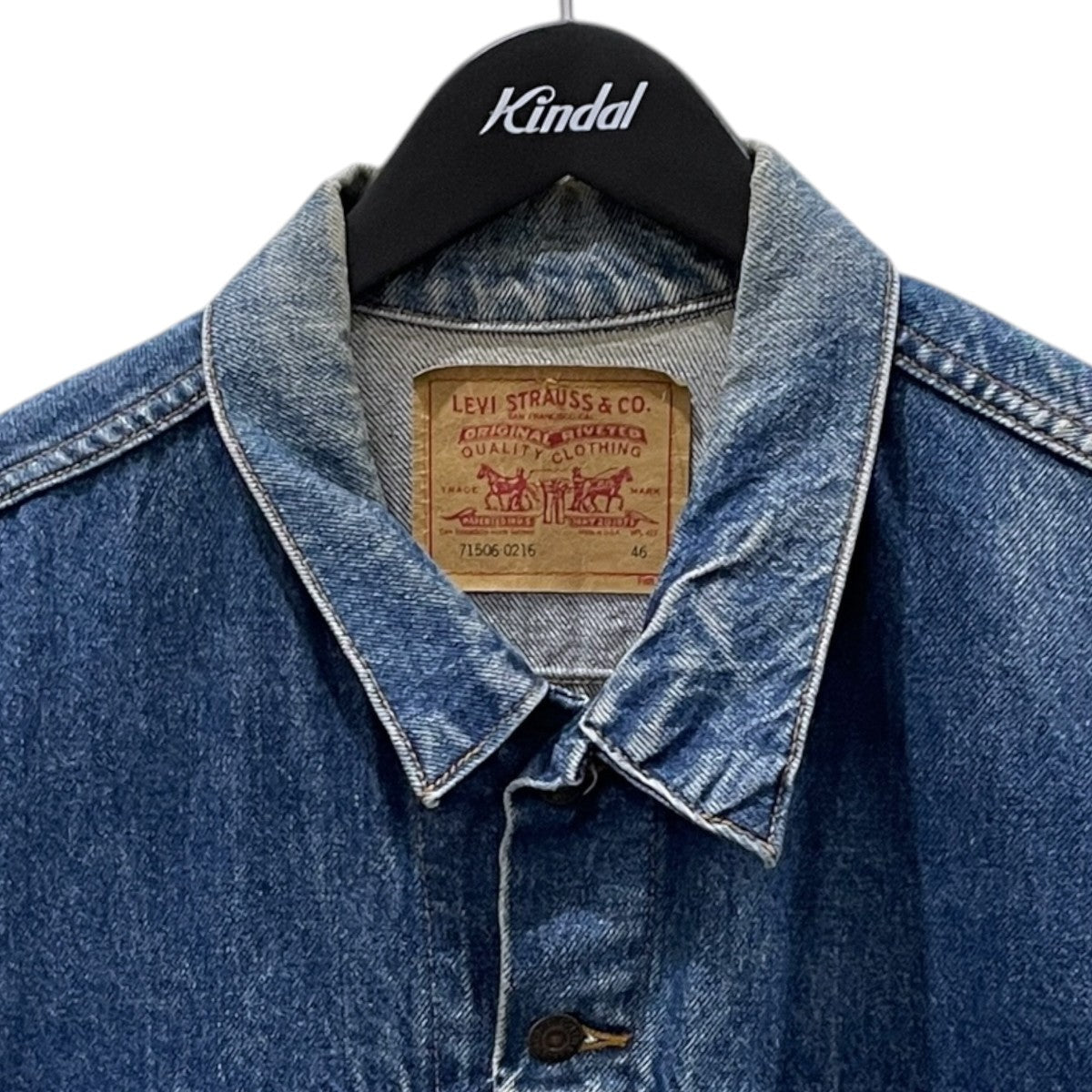 ロング丈デニムジャケット Denim Trucker Jacket 4th Type 71506-0216
