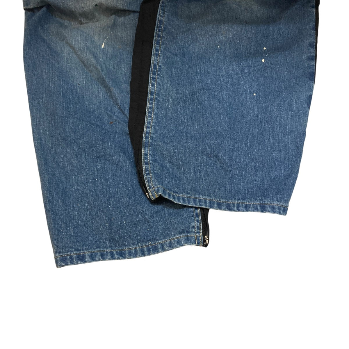 NYLON COMBINATION SPLASHED DENIM JEANSパンツST.937