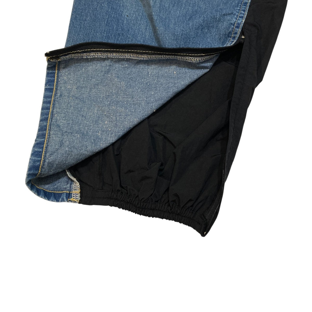 NYLON COMBINATION SPLASHED DENIM JEANSパンツST.937