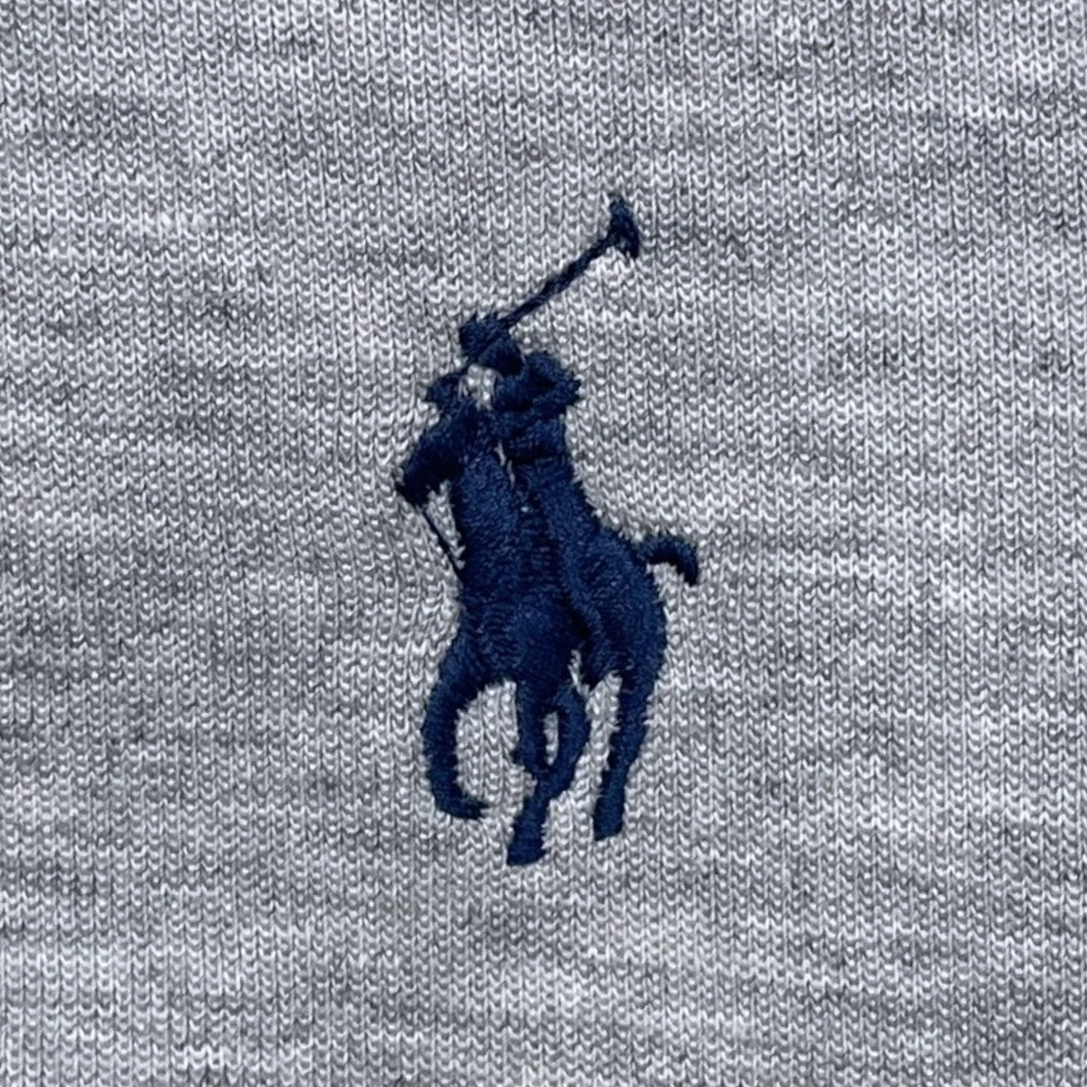 ポニー刺繍薄手スウェットトレーナー