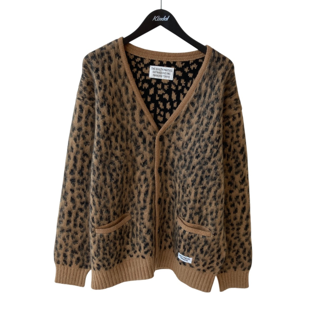 LEOPARD HEAVY MOHAIR CARDIGANカーディガン