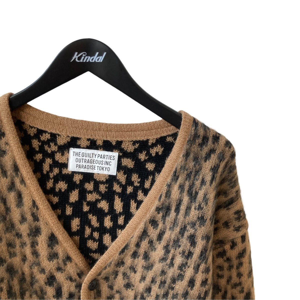 WACKO MARIA(ワコマリア) LEOPARD HEAVY MOHAIR CARDIGANカーディガン