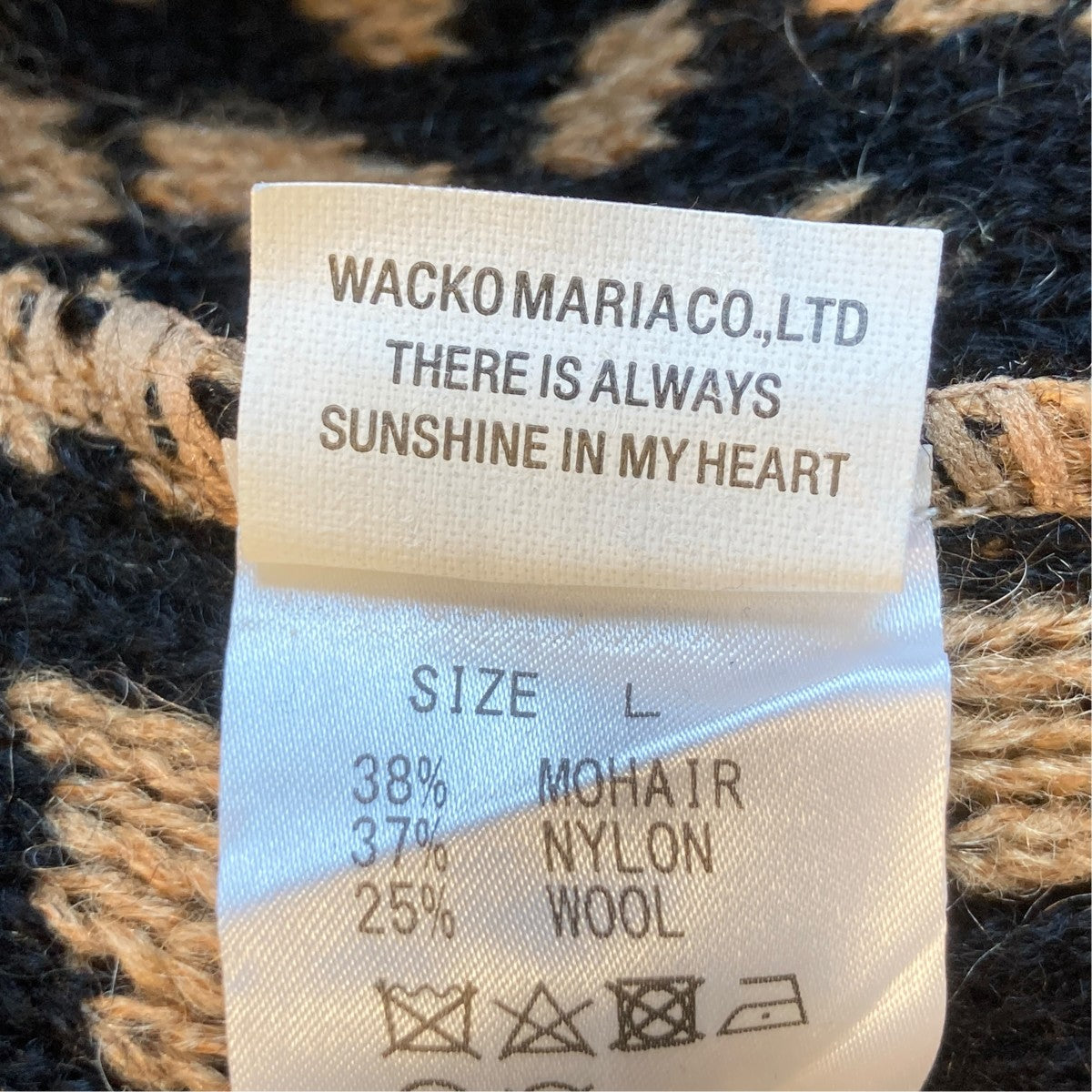 WACKO MARIA(ワコマリア) LEOPARD HEAVY MOHAIR CARDIGANカーディガン