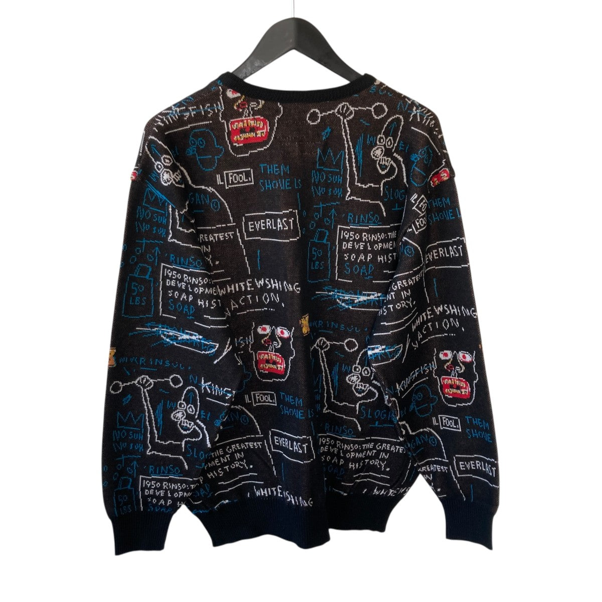 WACKO MARIA 26SSJEAN-MICHEL BASQUIAT CARDIGAN ( TYPE-1 )カーディガンBASQUIAT-WM-KN14 古着・中古-2枚目のアイテム画像
