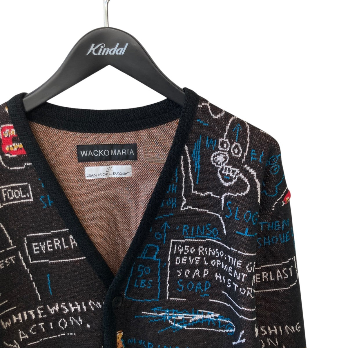 WACKO MARIA 26SSJEAN-MICHEL BASQUIAT CARDIGAN ( TYPE-1 )カーディガンBASQUIAT-WM-KN14 古着・中古-3枚目のアイテム画像