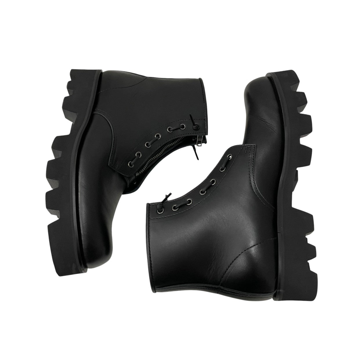 CENTER ZIP BOOTS with Chunky SoleブーツPU8054-1141-23A