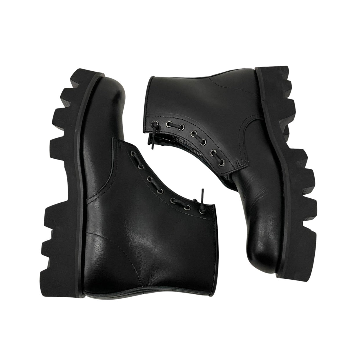 CENTER ZIP BOOTS with Chunky SoleブーツPU8054-1141-23A