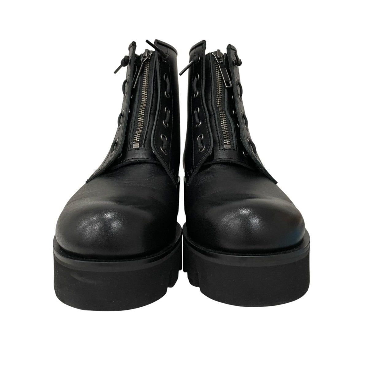 CENTER ZIP BOOTS with Chunky SoleブーツPU8054-1141-23A