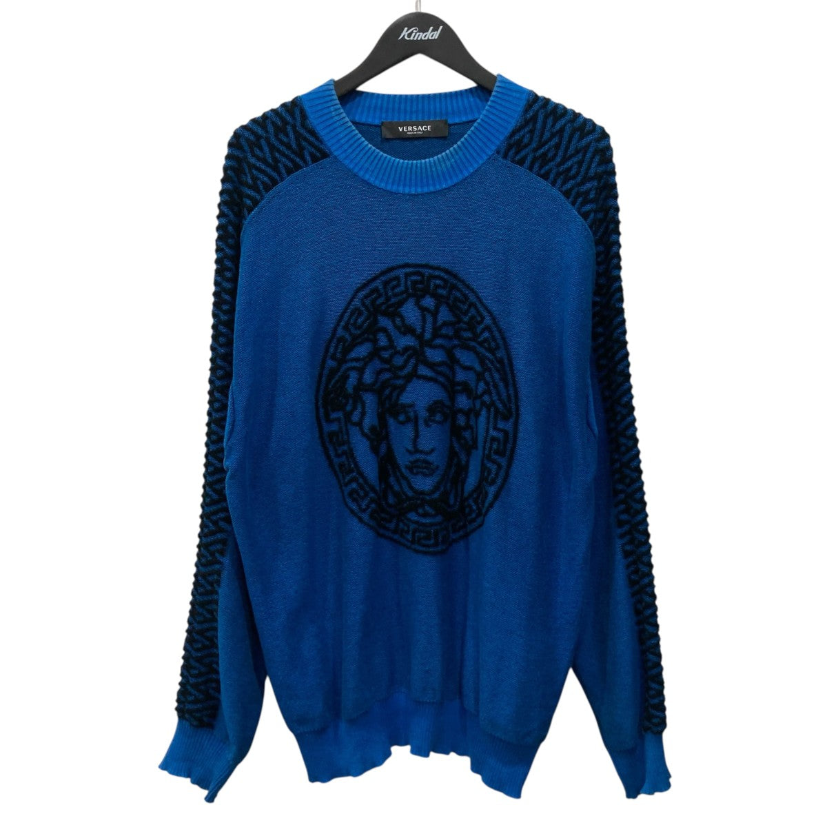 VERSACE クルーネックニット1003120 1A02223 古着・中古-1枚目のアイテム画像