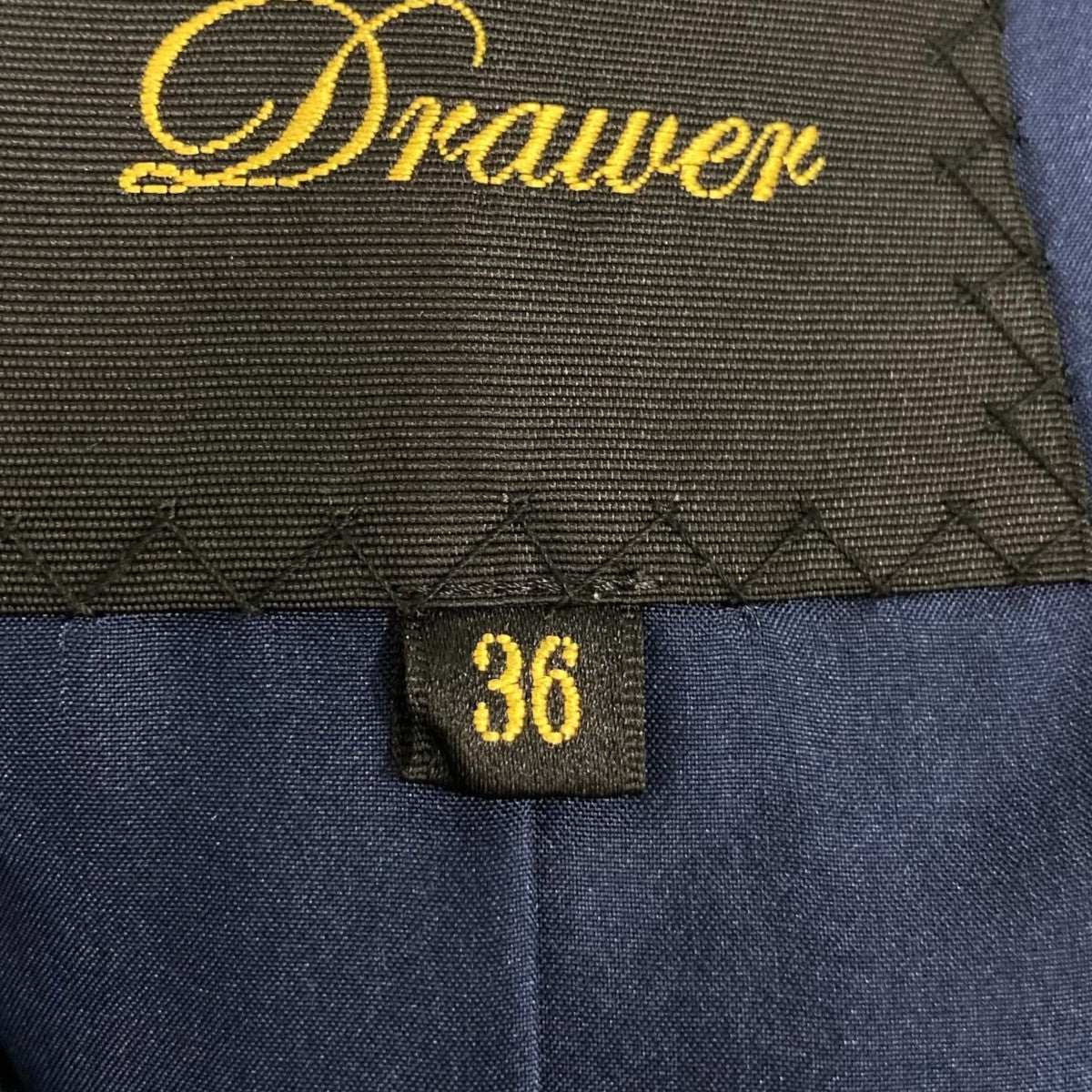 Drawer スラブノーカラーショートスリーブジレ6522-234-0738 古着・中古-7枚目のアイテム画像