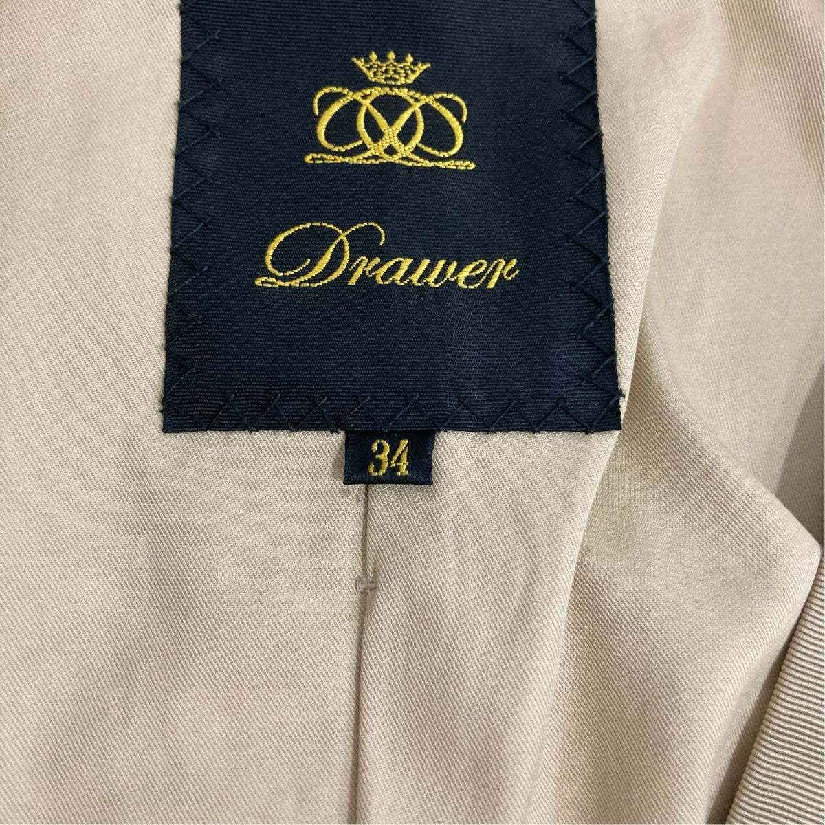 Drawer ノーカラーコート6525-299-0544 古着・中古-9枚目のアイテム画像