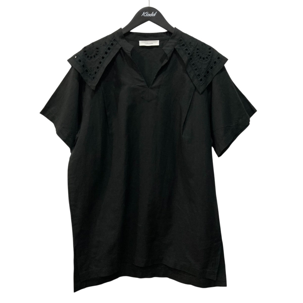 norment COTTON LINEN EMB YORK TUNIC半袖ブラウスS24P-681 古着・中古-1枚目のアイテム画像