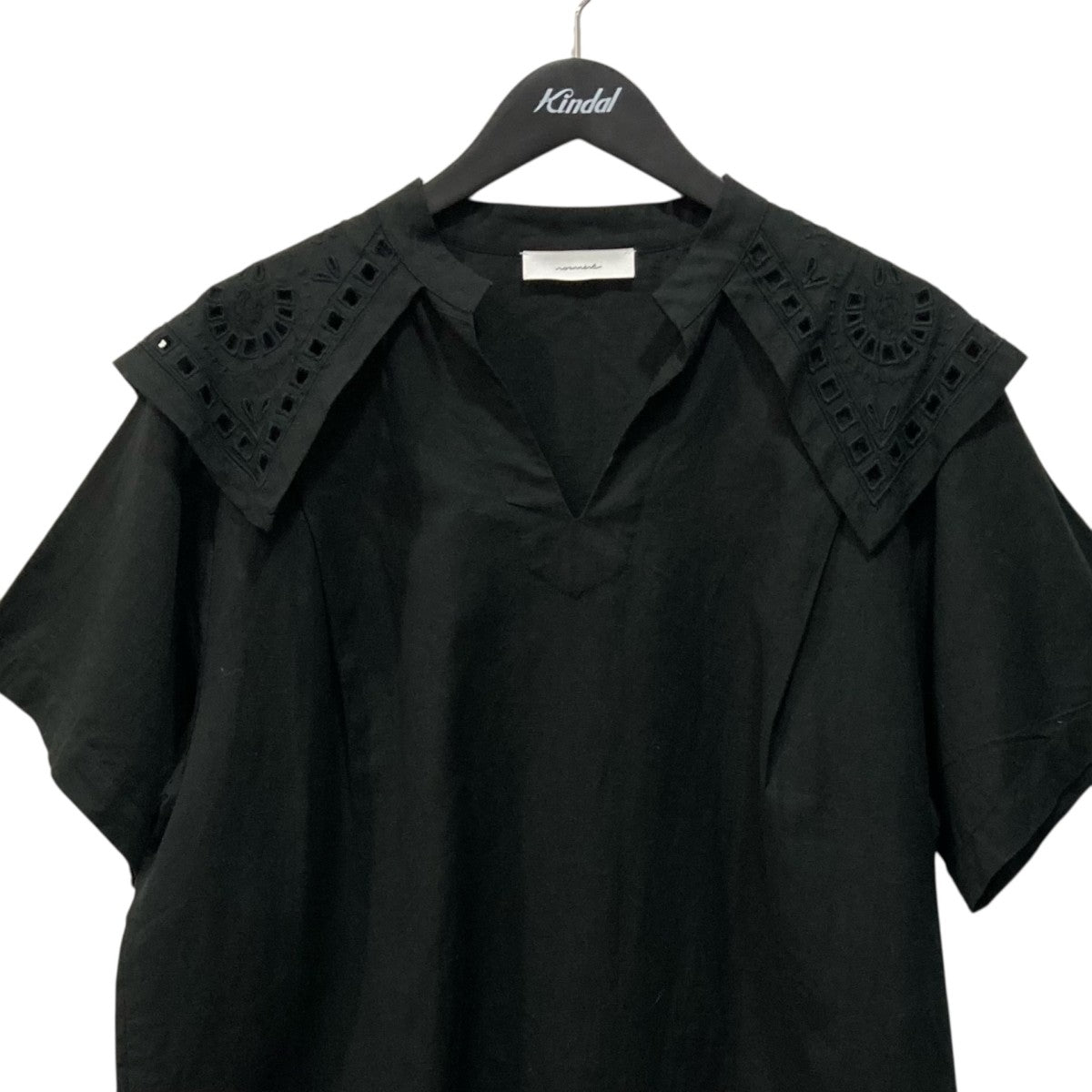 norment COTTON LINEN EMB YORK TUNIC半袖ブラウスS24P-681 古着・中古-2枚目のアイテム画像
