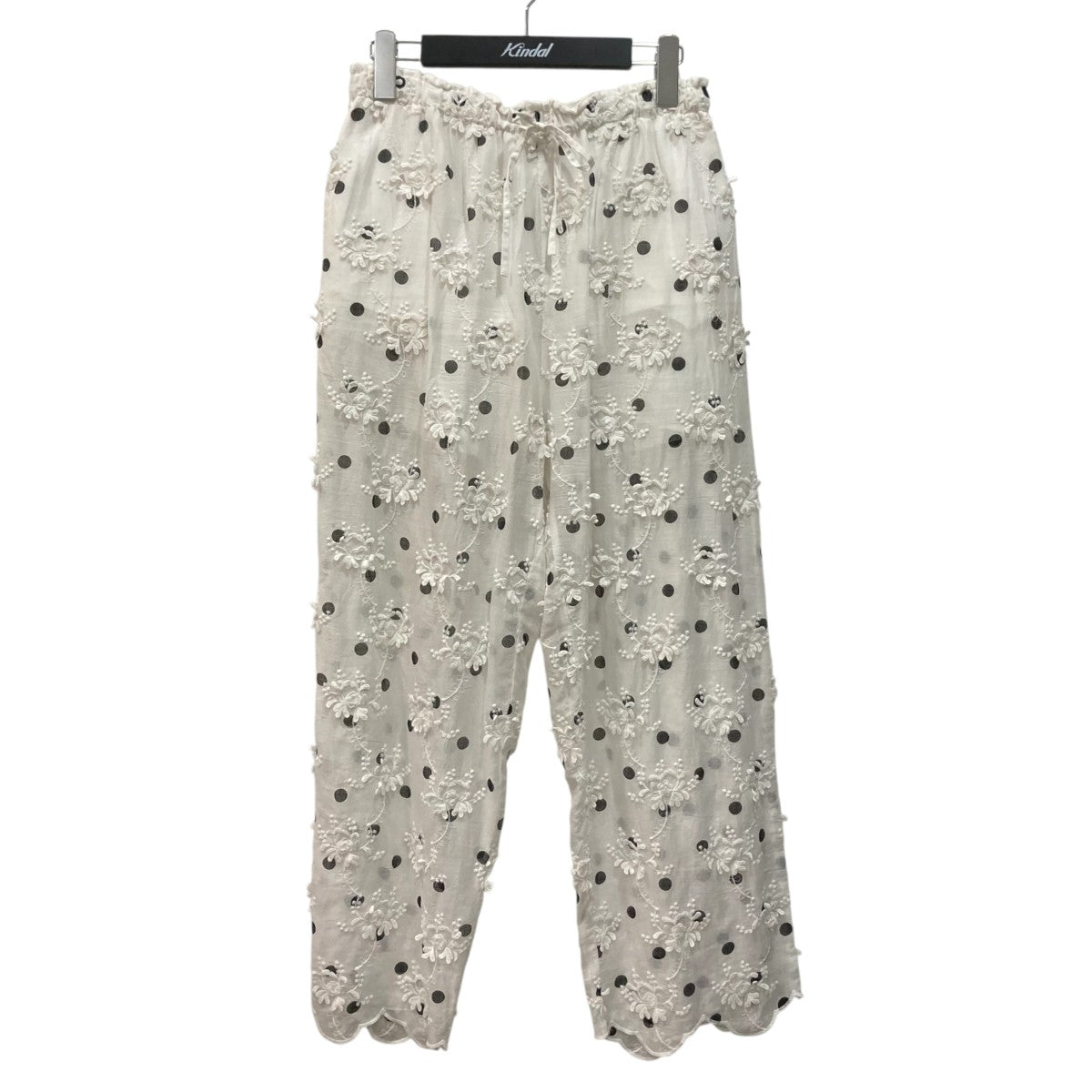 crinkle crinkle crinkle 3D embroidery dot pantsイージーパンツCC-2508 古着・中古-1枚目のアイテム画像