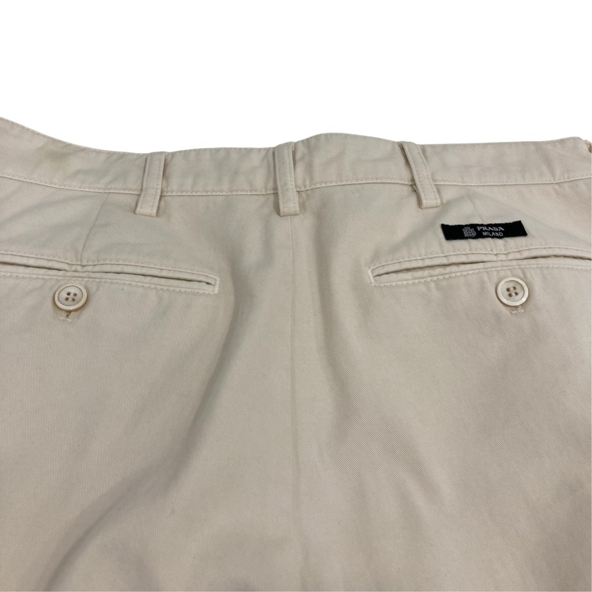 PRADA 26SSワイドレッグコットンパンツUP0434 古着・中古-4枚目のアイテム画像
