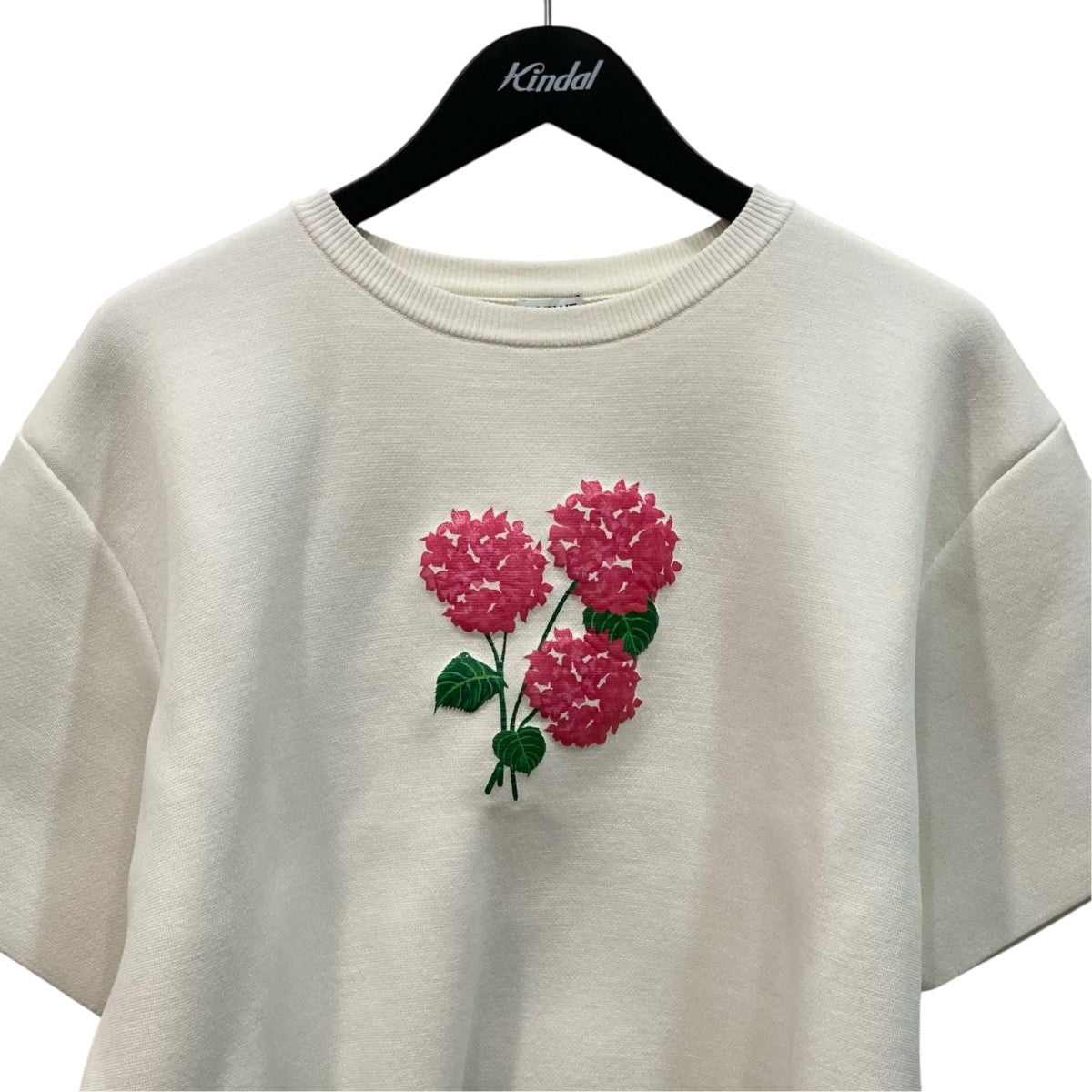 Cropped Flower Viscose Cotton Blend Sweater半袖スウェットS540Y14KCL
