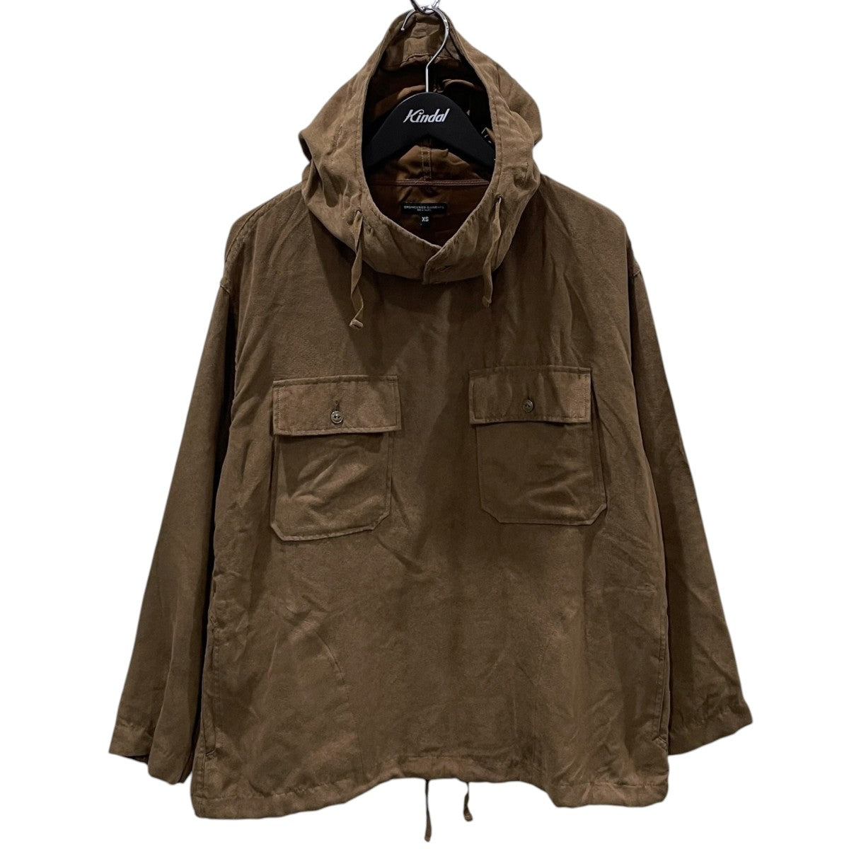 フェイクスウェードプルオーバーフーデッドシャツ CAGOULE SHIRT - LT．WEIGHT FAKE SUEDE カグールシャツライトウェイトフェイクスウェード PS023