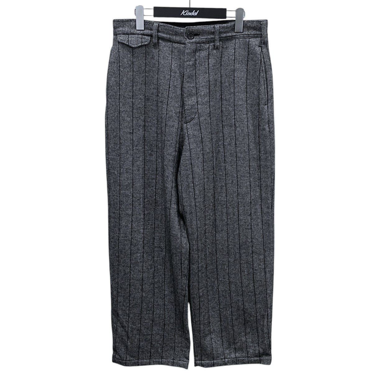 Engineered Garments 23AW ヘリンボーン柄ウールパンツ Officer Pant - Wool Striped HB オフィサーパンツ ウールストライプドヘリンボーン RV265 古着・中古-1枚目のアイテム画像