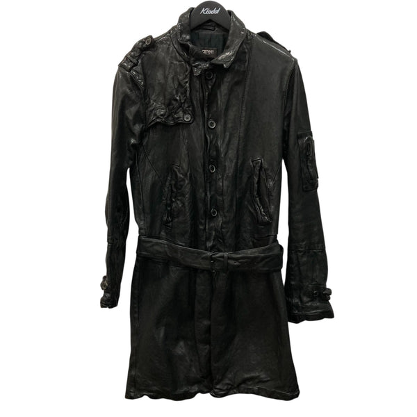 NEIL BARRETT(ニールバレット) レザーコート ブラック サイズ XS