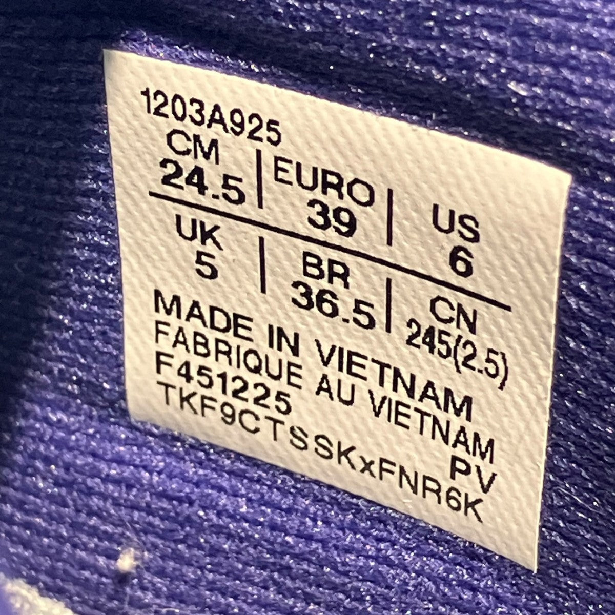 asics×OTTO 958 GEL-SD ARZACHOTTO WHITE BLUE VIOLETローカットスニーカー1203A925-100 古着・中古-6枚目のアイテム画像