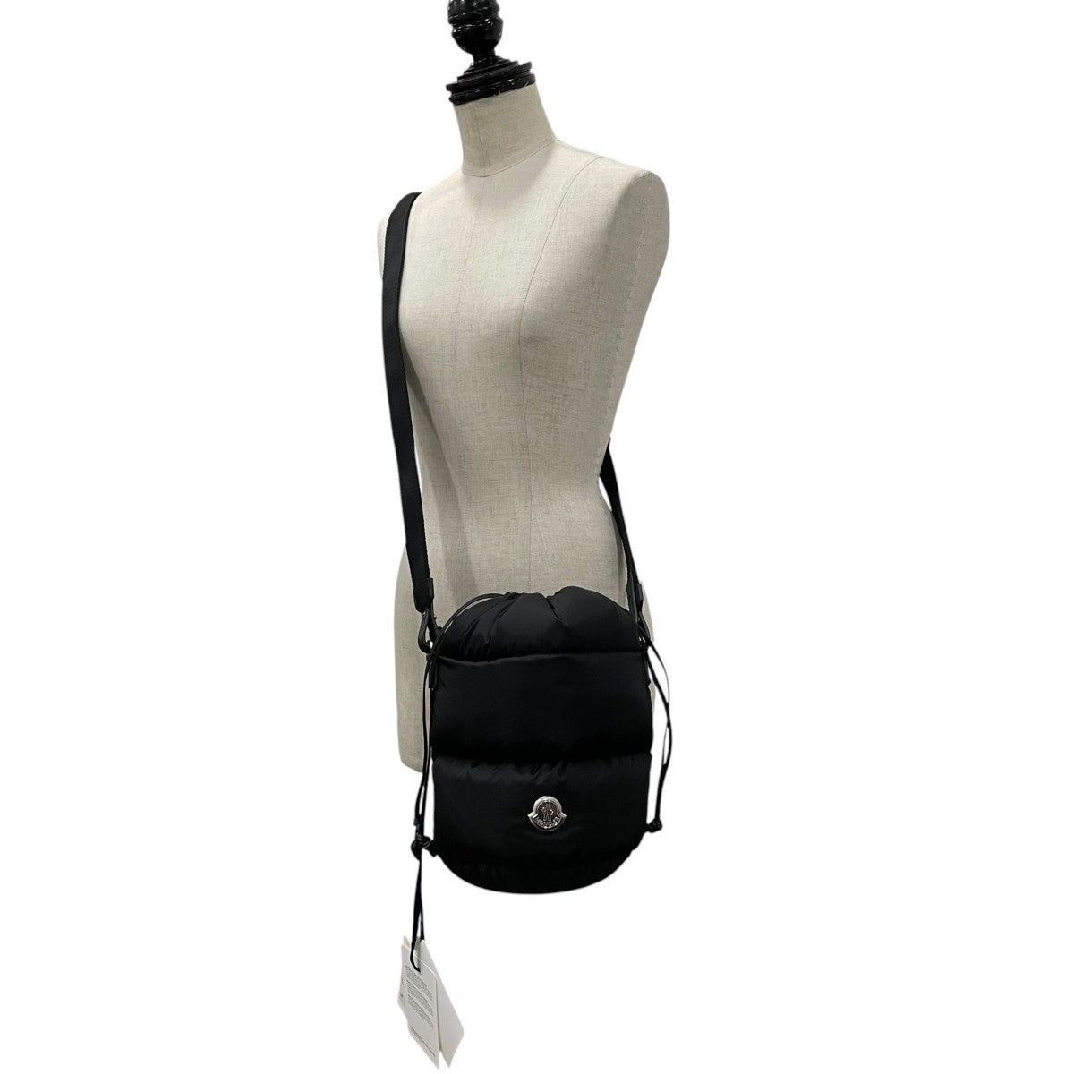 MONCLER ロゴプレート ドローストリング キルティングショルダーバッグショルダーバッグL209B5I00002 古着・中古-6枚目のアイテム画像