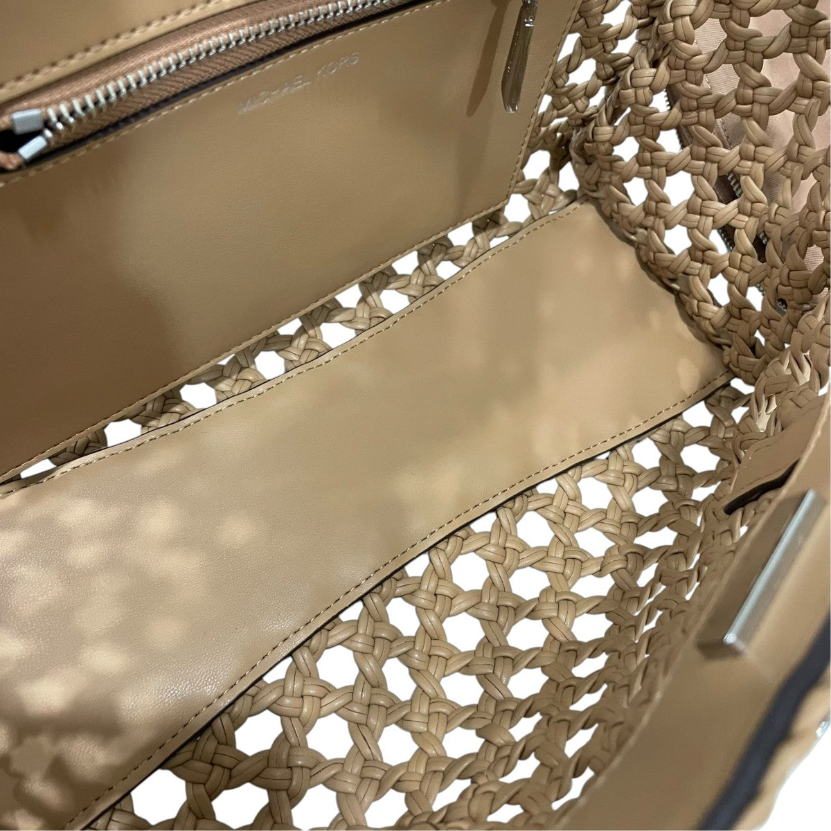 ハンドウーブンサッチェルスモールトートバッグ