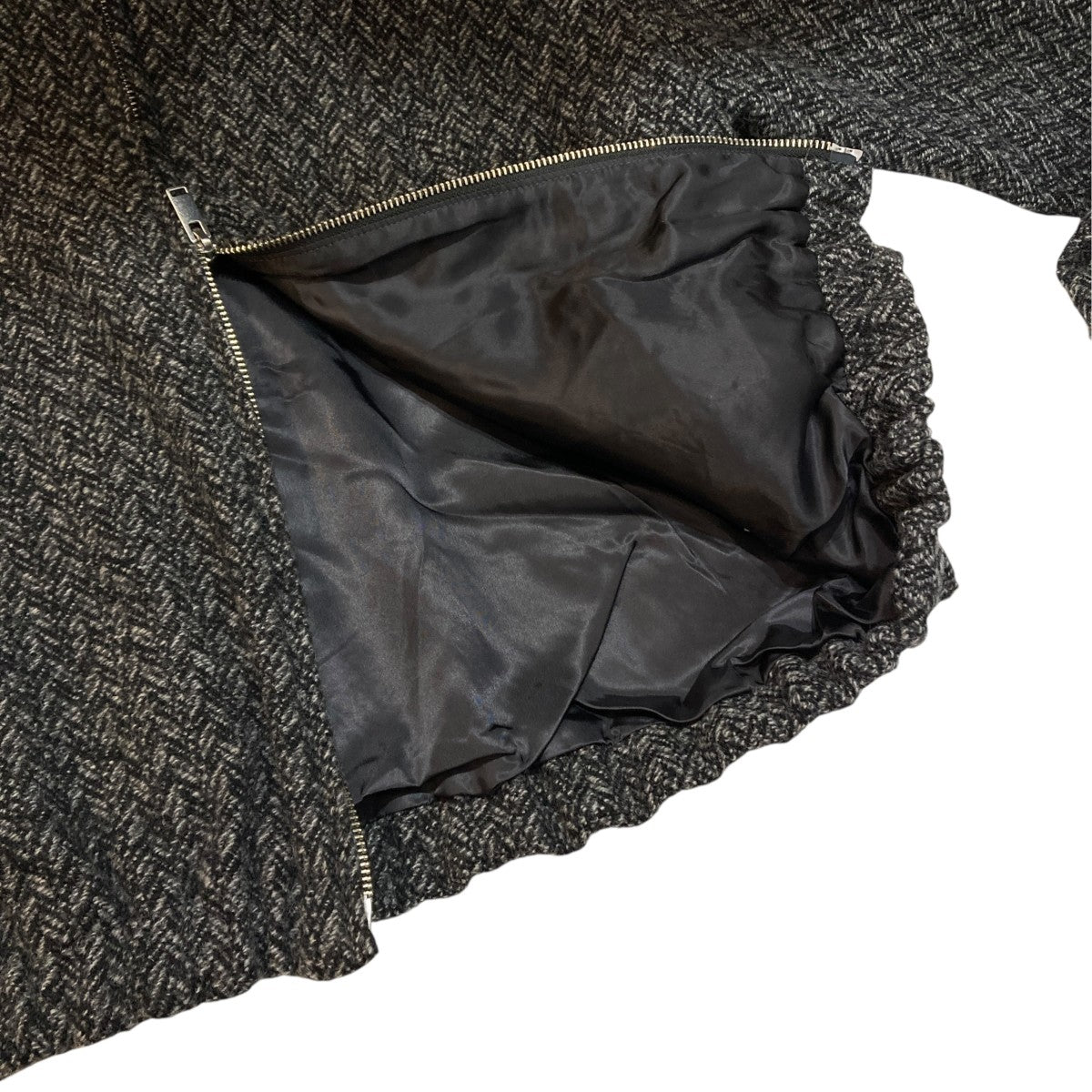 Herringborn Tweed Zip BlousonブルゾンYK26FW01314B