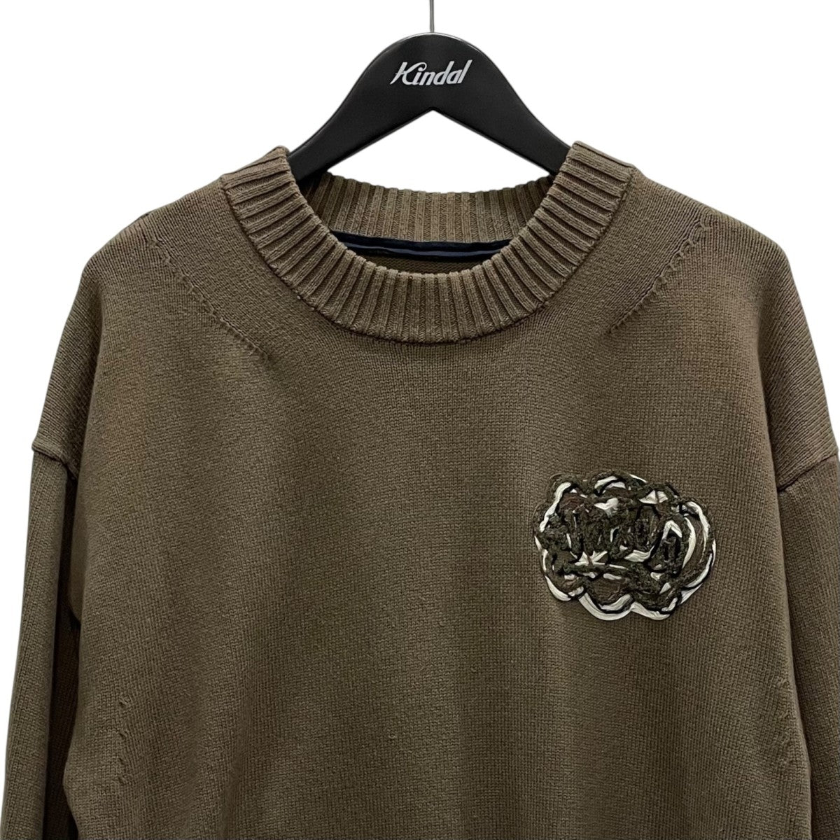 sacai(サカイ) クルーネックニット23-02986M 23-02986M オリーブ