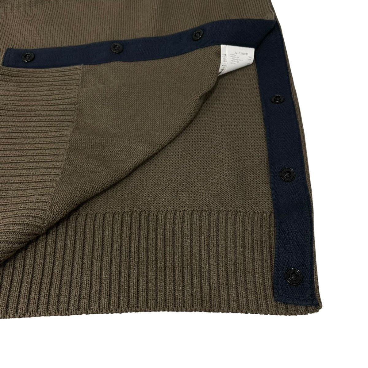 sacai(サカイ) クルーネックニット23-02986M 23-02986M オリーブ