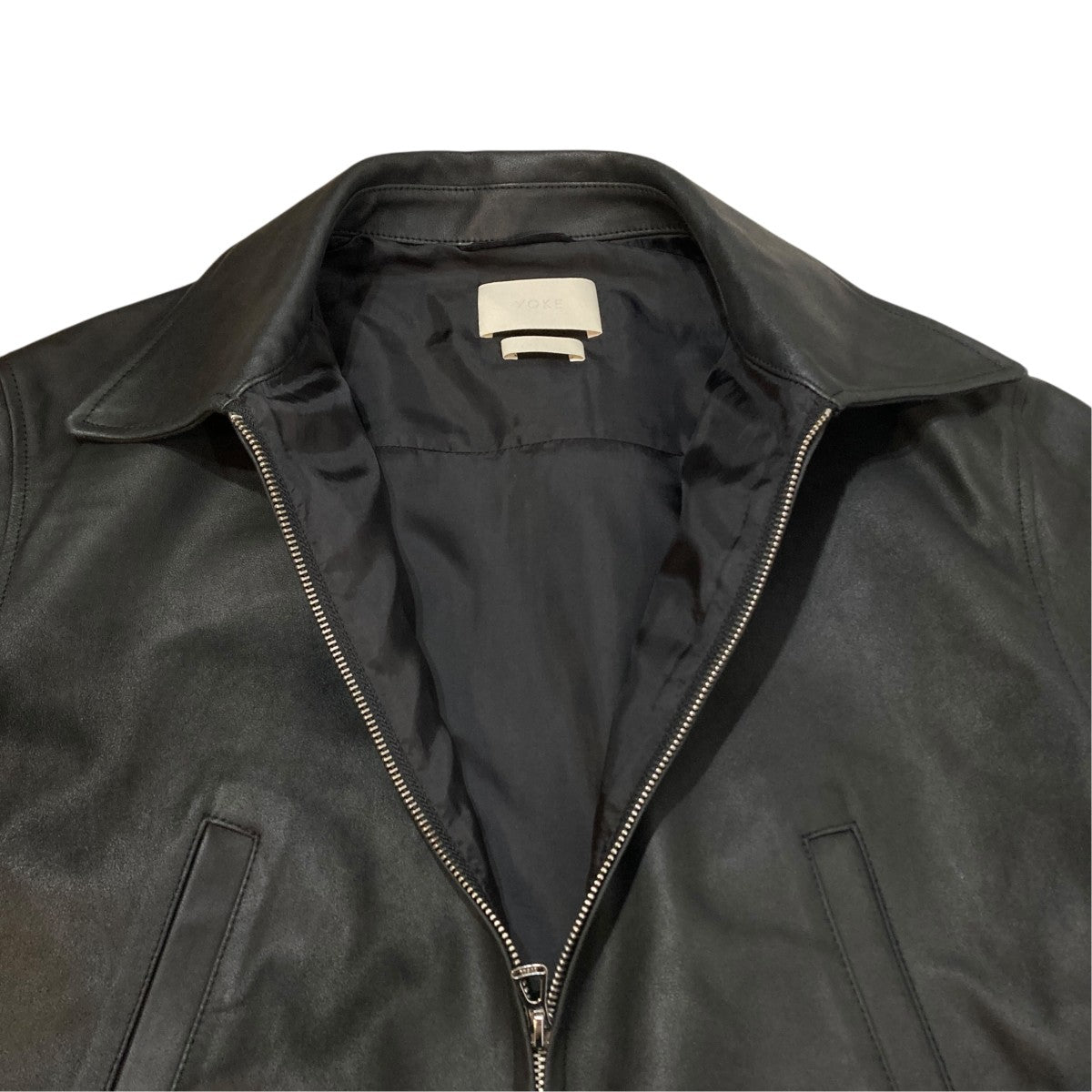 Leather Zip BlousonレザーブルゾンYK25SS0903B