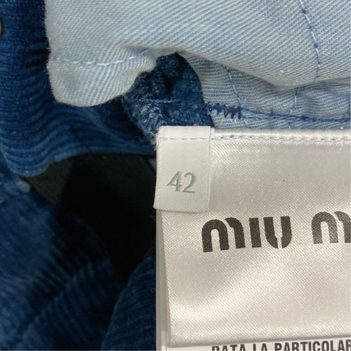 MIU MIU コーデュロイパンツMP1725 古着・中古-6枚目のアイテム画像