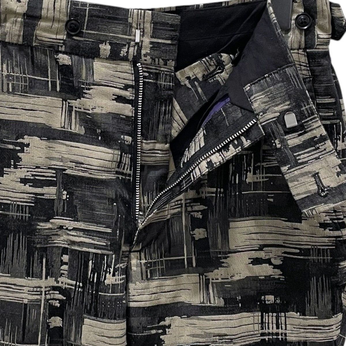 サイドタブトラウザーズ コットン ポリエステル ブラッシュ ストローク ジャガード Side Tab Trouser - C／P Brush Stroke Jacquard JO068
