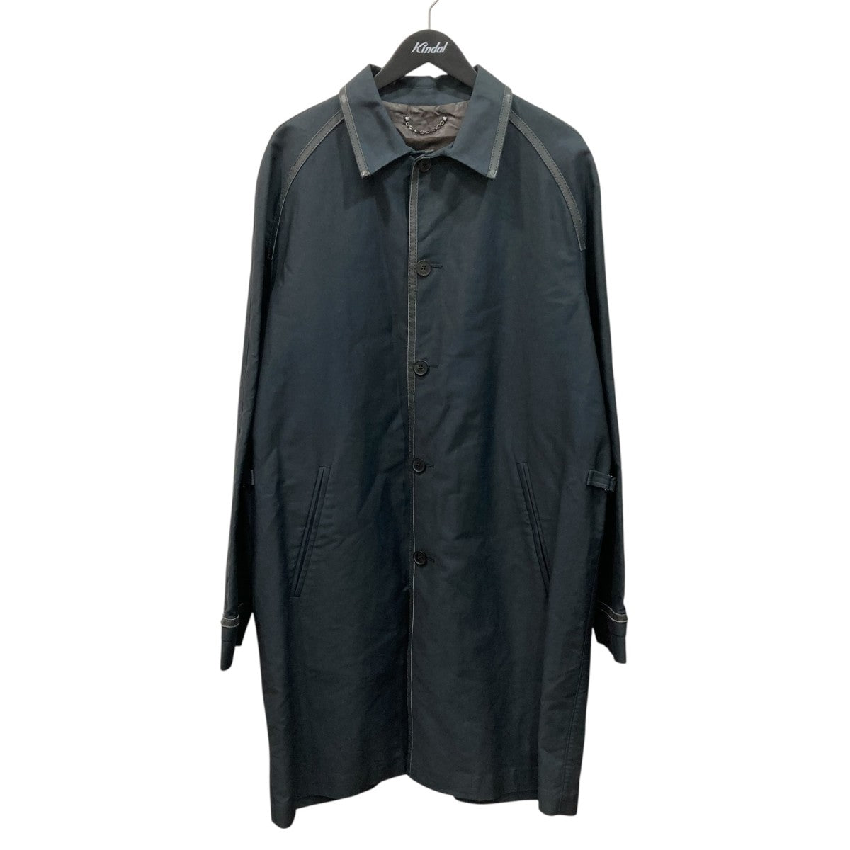 レザー切り替えステンカラーコートMOCO60BBB