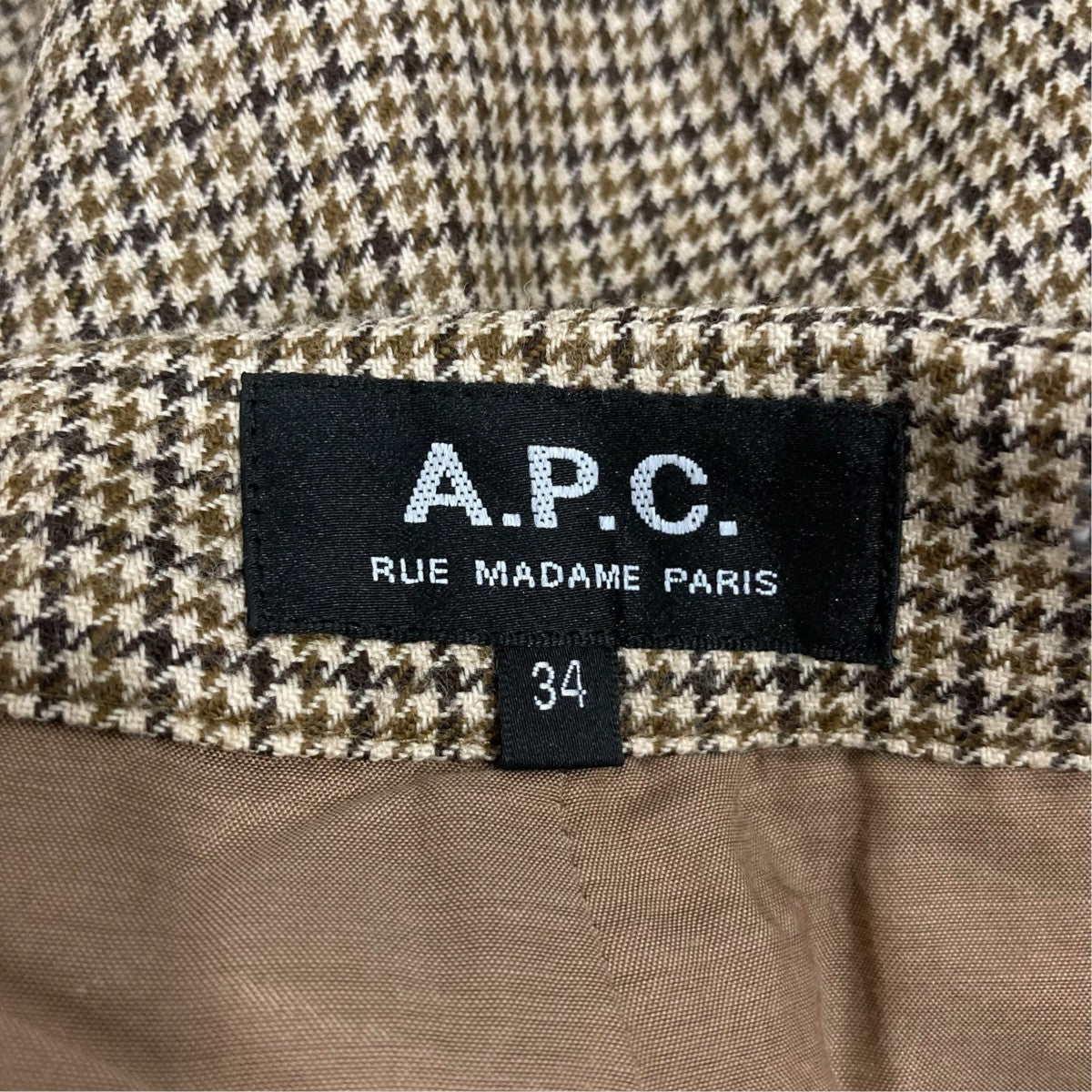 A．P．C． チェックパンツ23206-1-4921 古着・中古-6枚目のアイテム画像