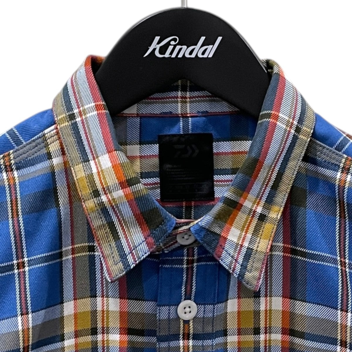 22AW チェック柄シャツ TECH ELBOW PATCH WORK SHIRTS FLANNEL PLAIDS テックエルボーパッチワークシャツフランネルプレイズ BE-83022W