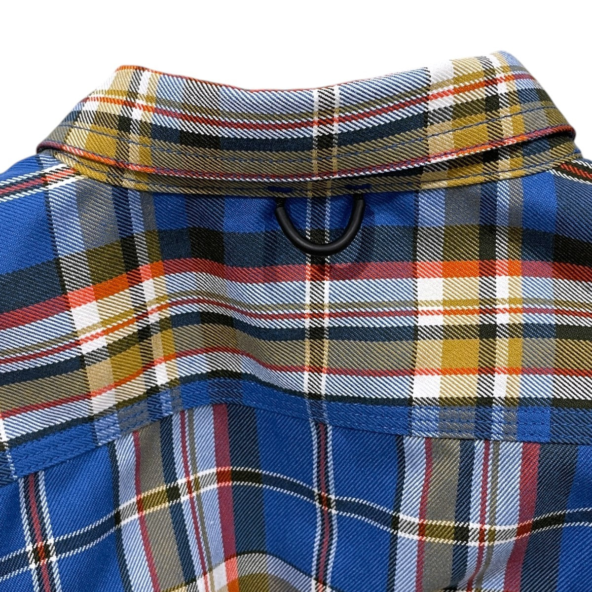 22AW チェック柄シャツ TECH ELBOW PATCH WORK SHIRTS FLANNEL PLAIDS テックエルボーパッチワークシャツフランネルプレイズ BE-83022W