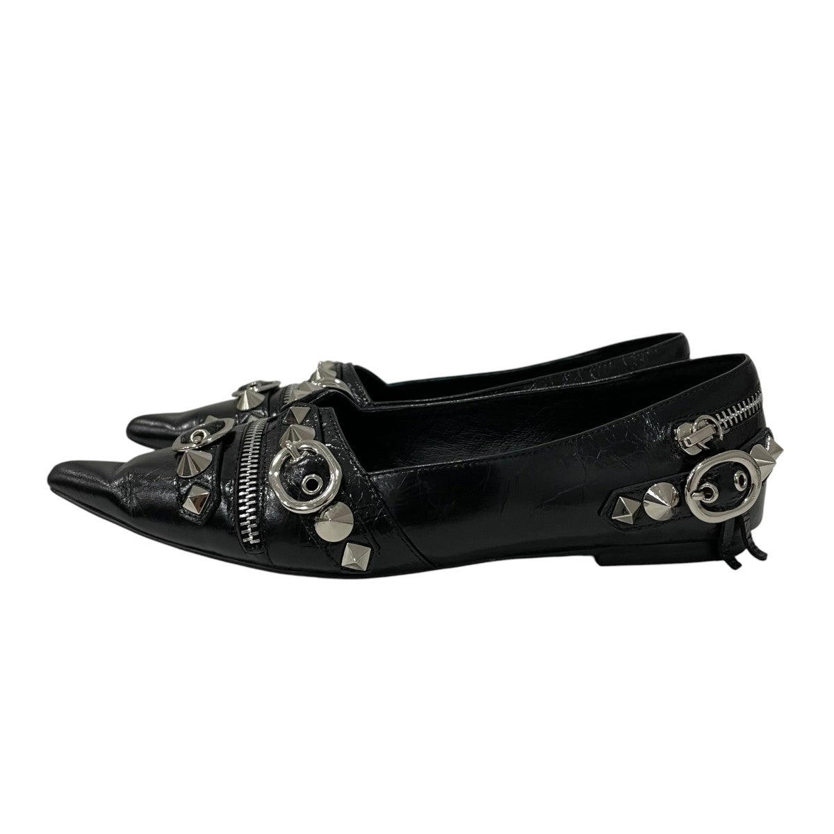 Jeffrey Campbell スタッズフラットシューズ 古着・中古-2枚目のアイテム画像