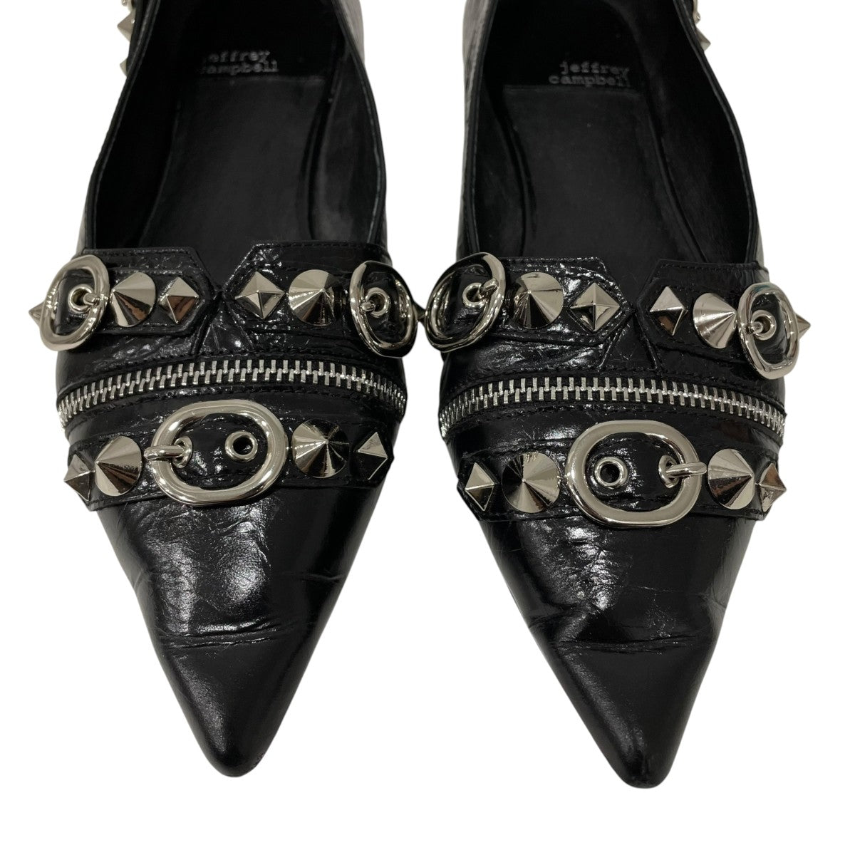 Jeffrey Campbell スタッズフラットシューズ 古着・中古-3枚目のアイテム画像