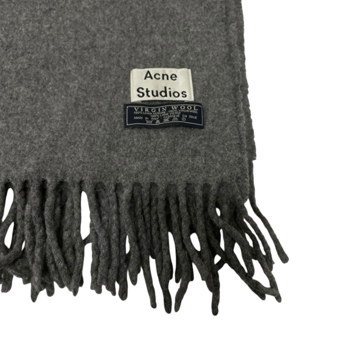 ACNE STUDIOS(アクネストゥディオズ) マフラー グレー｜【公式