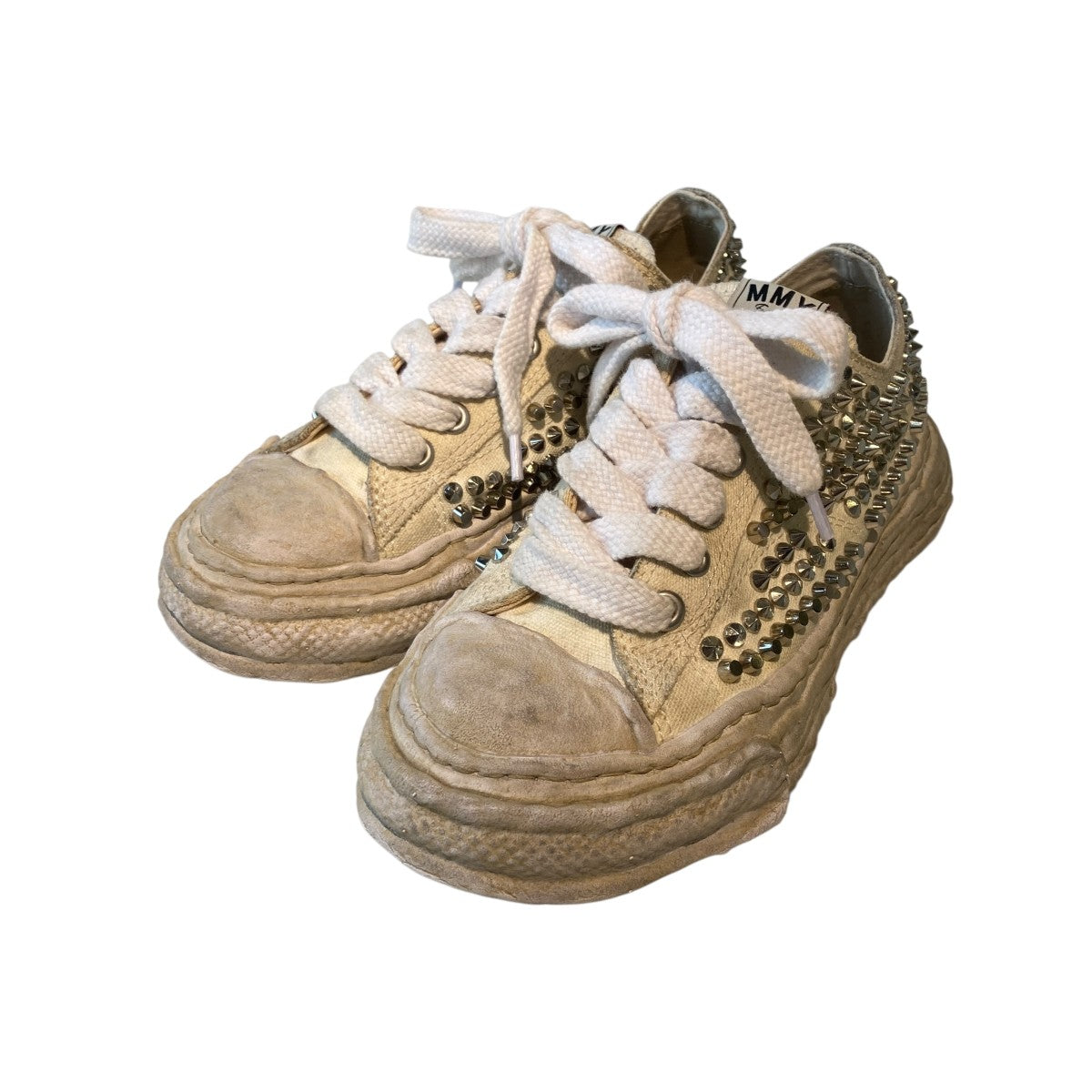 PETERSON23 OG Sole Studded Canvas Low-top SneakerローカットスニーカーA16FW736