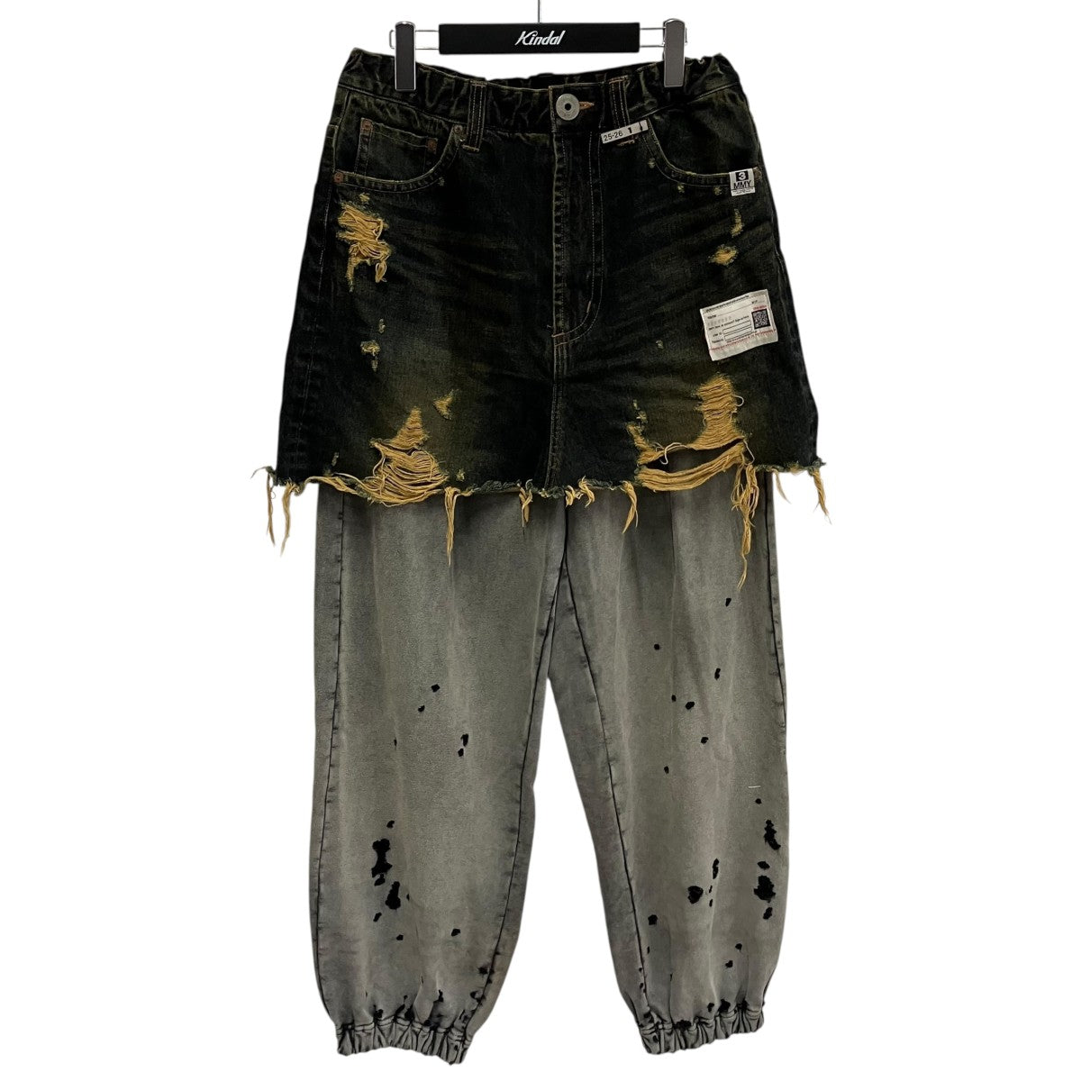 MMY WAIST LAYERED JEANSパンツA15PT023
