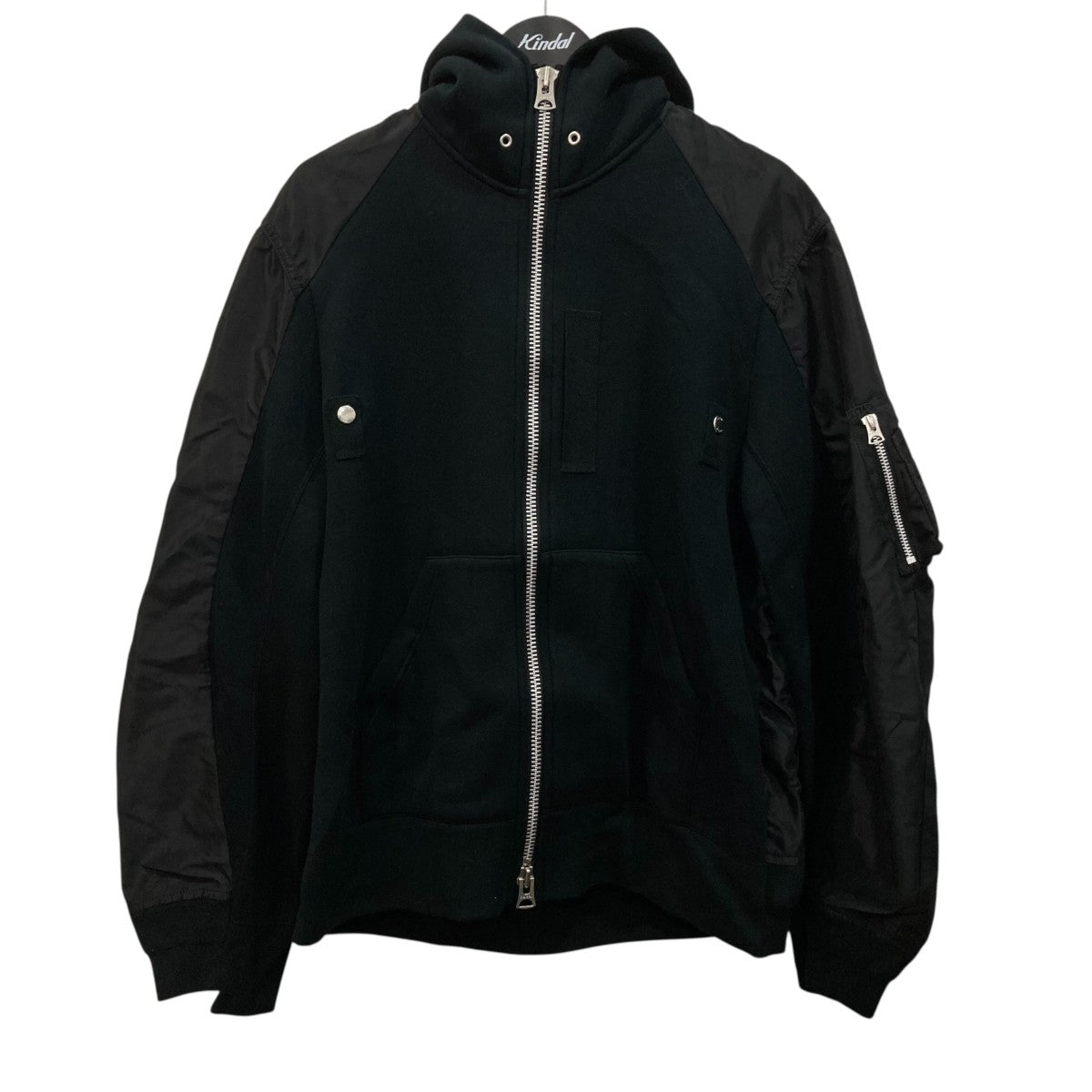 sacai 26SSスポンジ スウェット フーディジップアップ ジャケット26-03948M 古着・中古-1枚目のアイテム画像