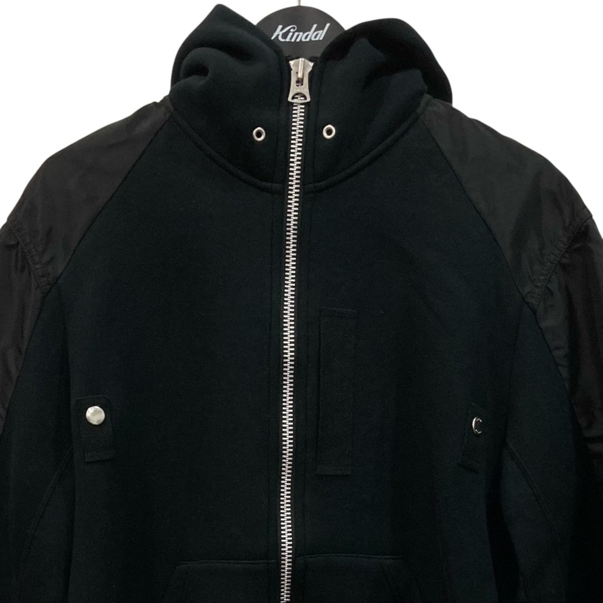 sacai 26SSスポンジ スウェット フーディジップアップ ジャケット26-03948M 古着・中古-2枚目のアイテム画像
