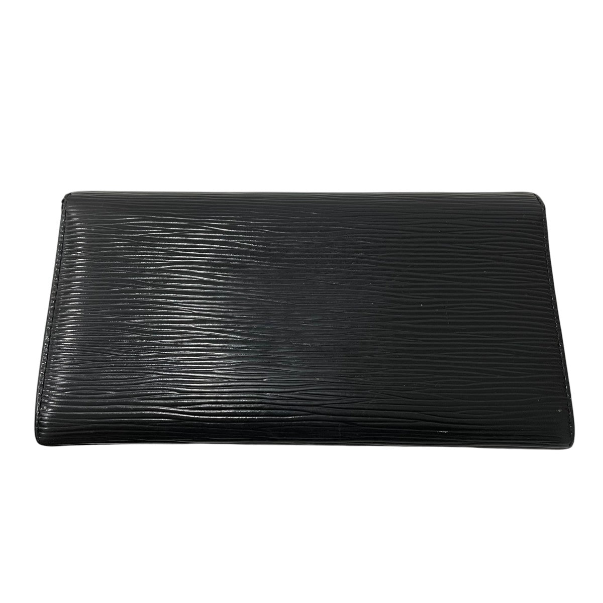 極美品　ルイヴィトン　マットトレゾール　インターナショナル　三つ折り財布　黒 LOUIS VUITTON(ルイヴィトン) ポルトトレゾール インターナショナル長