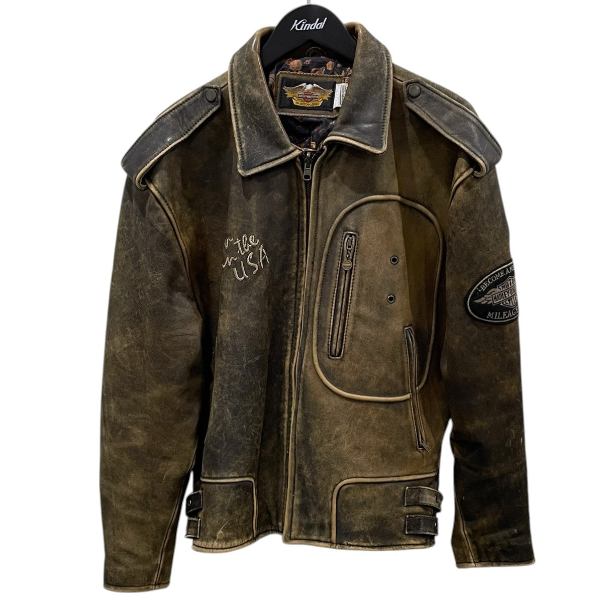 90s マイレージクラブ レザージャケット MILEAGE CLUB LEATHER JACKET