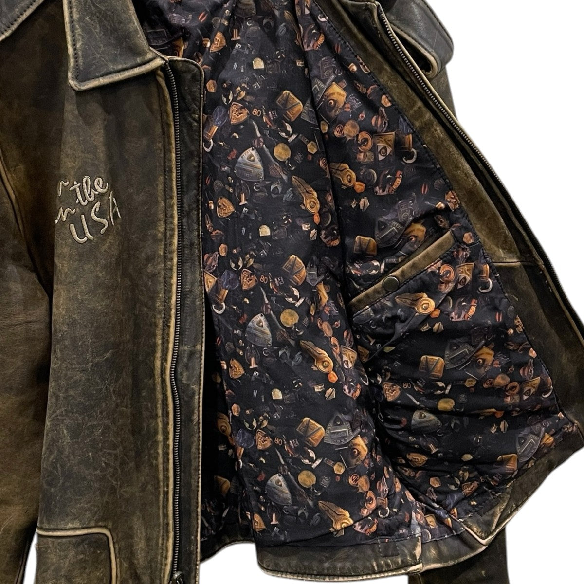 90s マイレージクラブ レザージャケット MILEAGE CLUB LEATHER JACKET