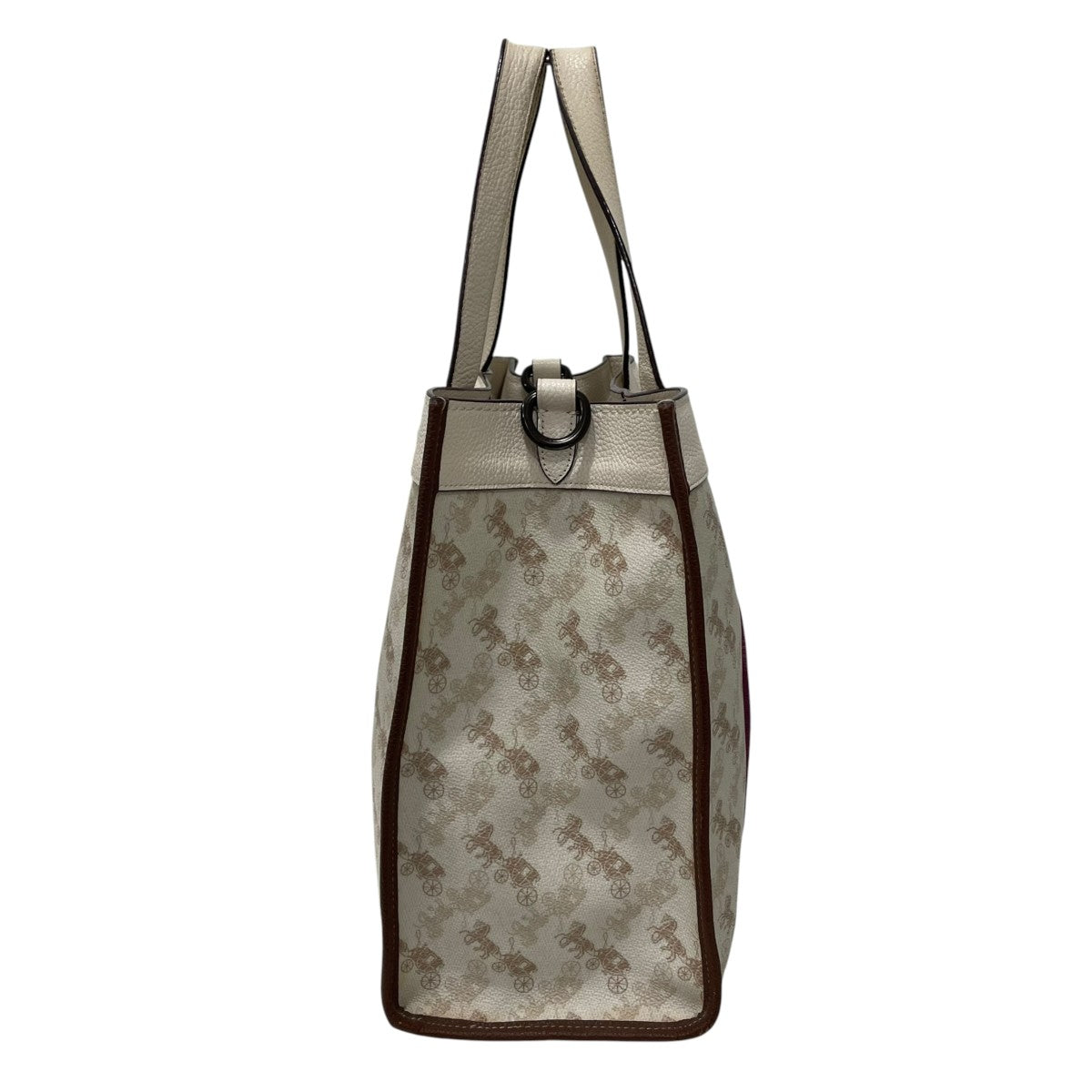 COACH ホース＆キャリッジ プリントハンドバッグ 古着・中古-2枚目のアイテム画像