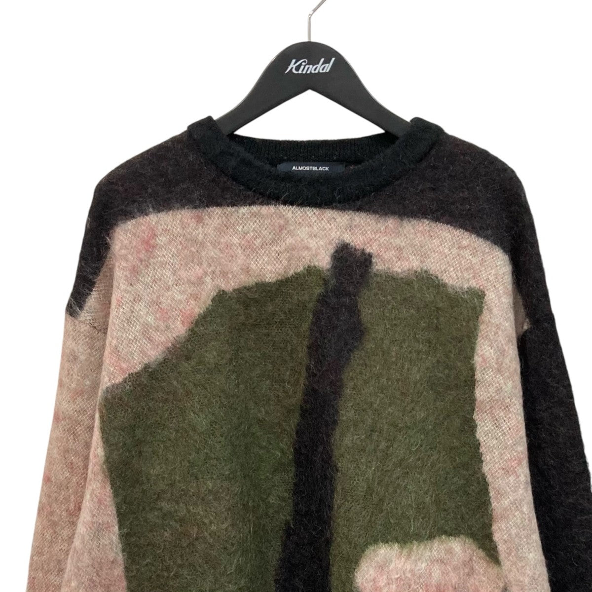 ALMOSTBLACK クルーネックニット23AW-KT02 古着・中古-2枚目のアイテム画像