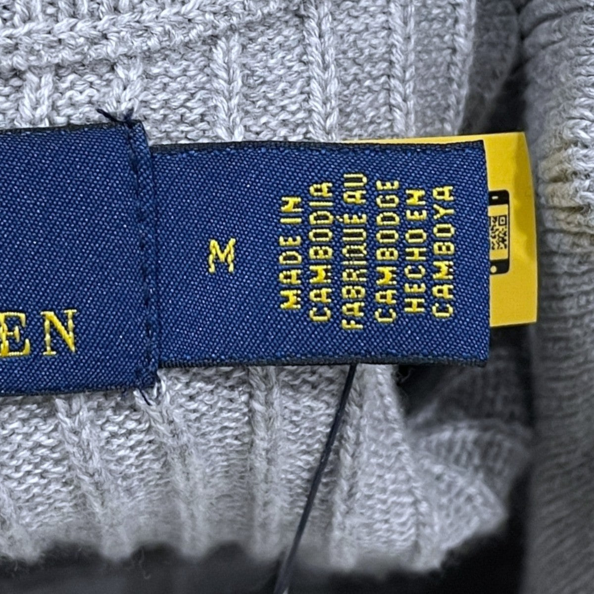 POLO RALPH LAUREN ジップアップニットカーディガン Rib-Knit Cotton Full-Zip Sweater リブニット コットン フルジップセーター MNPOSWE16822757 古着・中古-5枚目のアイテム画像